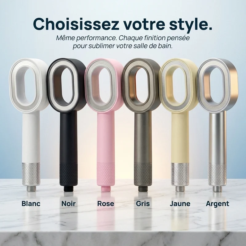 Pommeau de douche anti calcaire haut de gamme
