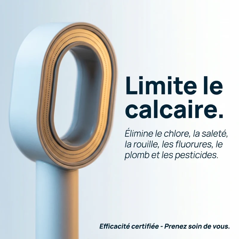 Pommeau de douche anti calcaire haut de gamme