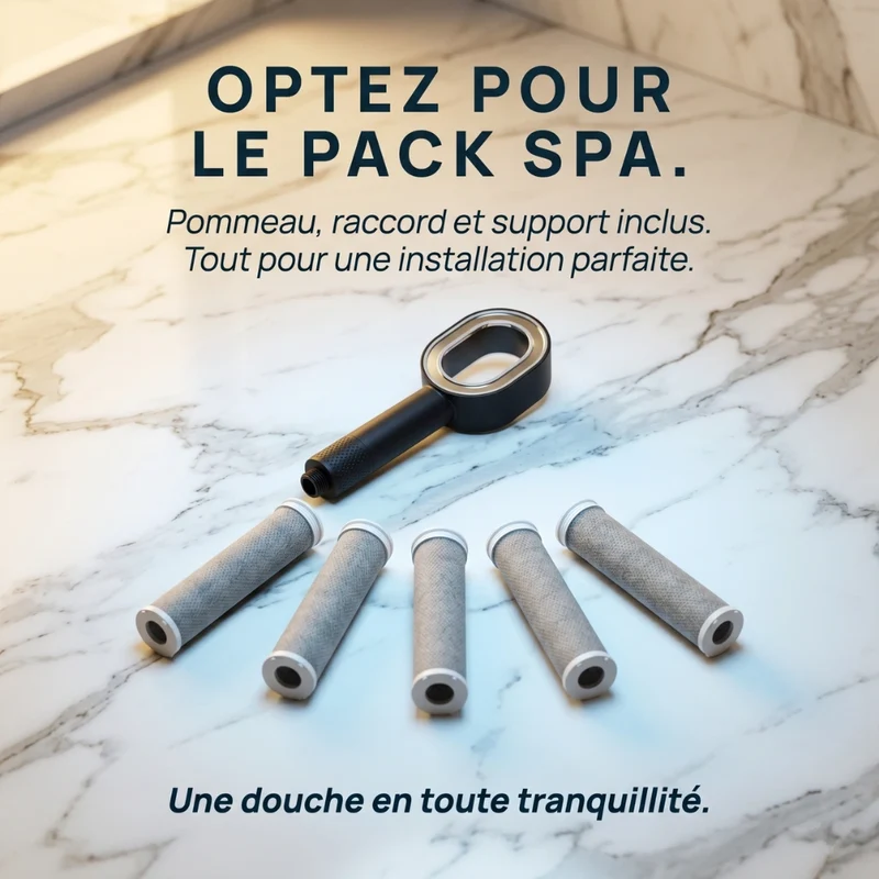 Pommeau de douche anti calcaire haut de gamme