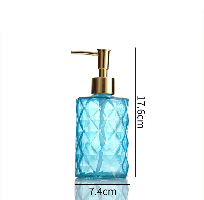 Distributeur de savon en verre transparent