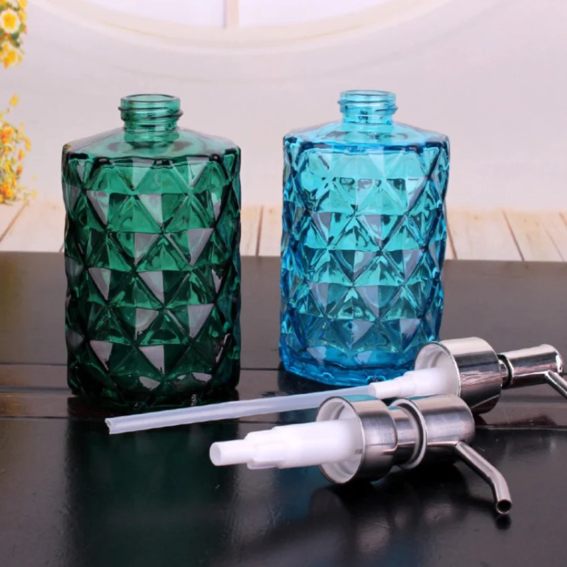 Distributeur de savon en verre transparent