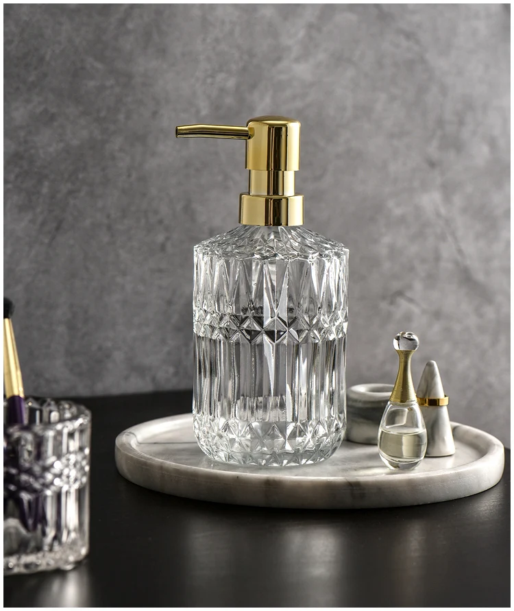 Distributeur de savon vintage en verre