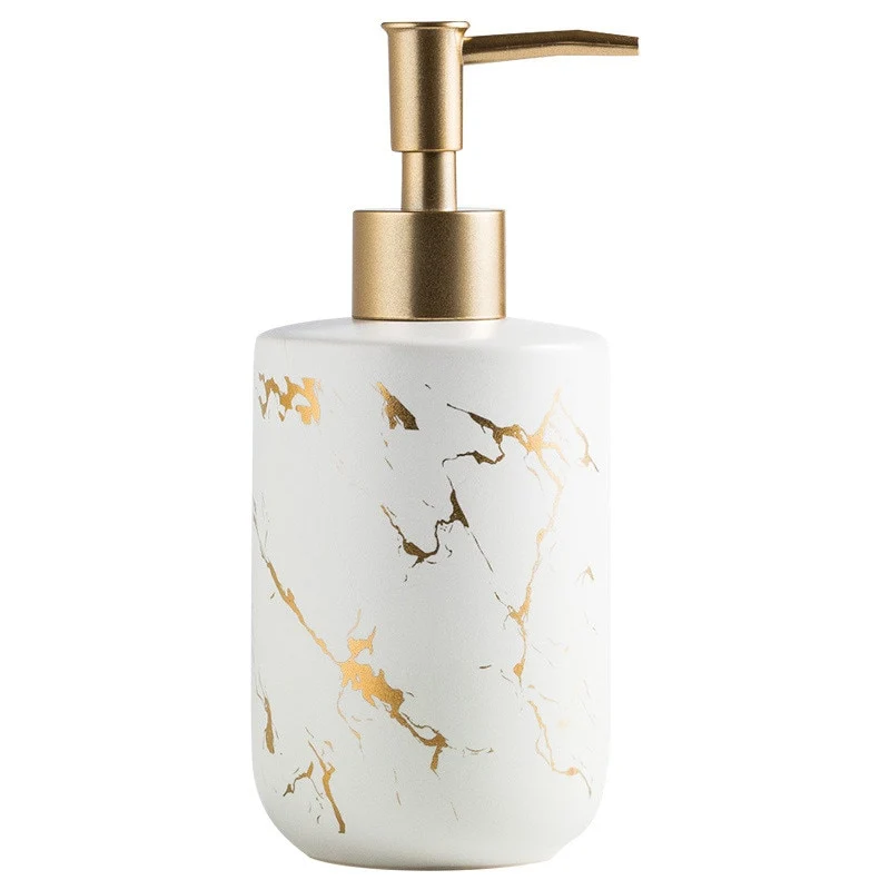 Distributeur de savon design imitation marbre