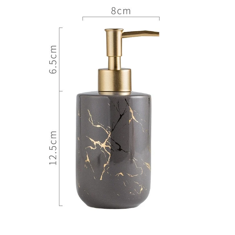 Distributeur de savon design imitation marbre