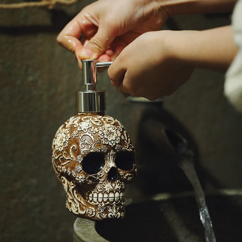 Distributeur de savon Tête de mort