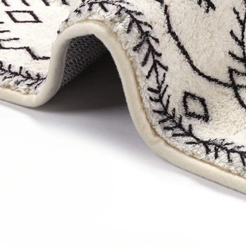 MaisonSpa XXL - Elegante Badmat met Ruitpatroon en Antislip Onderzijde | Ymonde