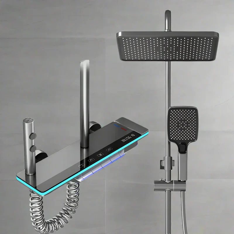 SmartSpa LED Regendouchesysteem - Luxe met Digitale Thermostaat | Ymonde