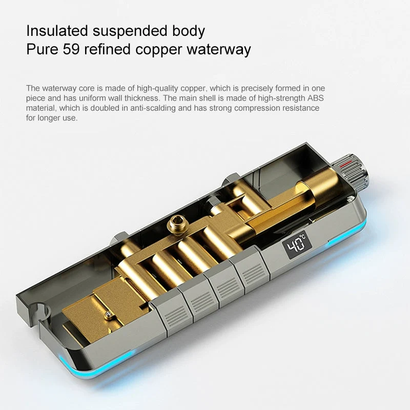 SmartTemp Doucheset - Thermostatische Regendouche met Digitale Display | Ymonde