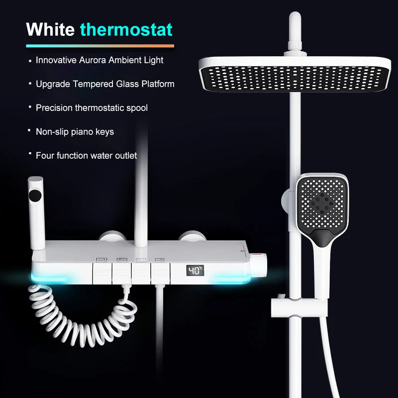 SmartTemp Doucheset - Thermostatische Regendouche met Digitale Display | Ymonde