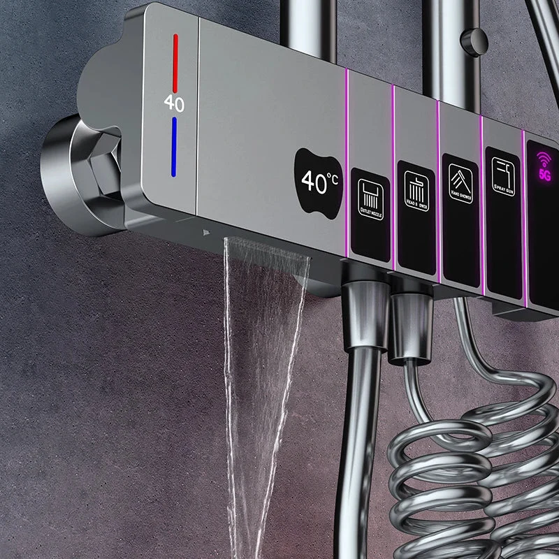 OnyxRain System - Digitale Thermostatische Regenouche met LED Display | Ymonde