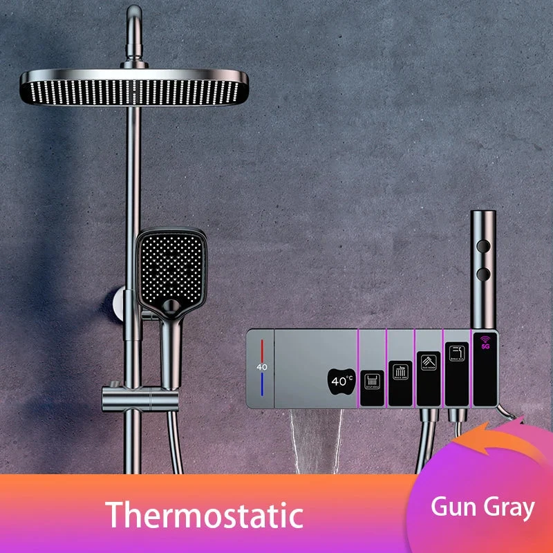 OnyxRain System - Digitale Thermostatische Regenouche met LED Display | Ymonde