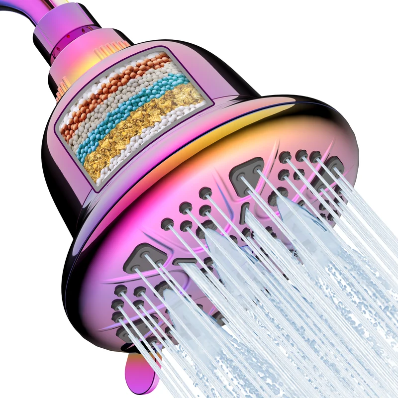 PureRain Douchekop – Waterfilter & 7 Straalstanden | Ymonde