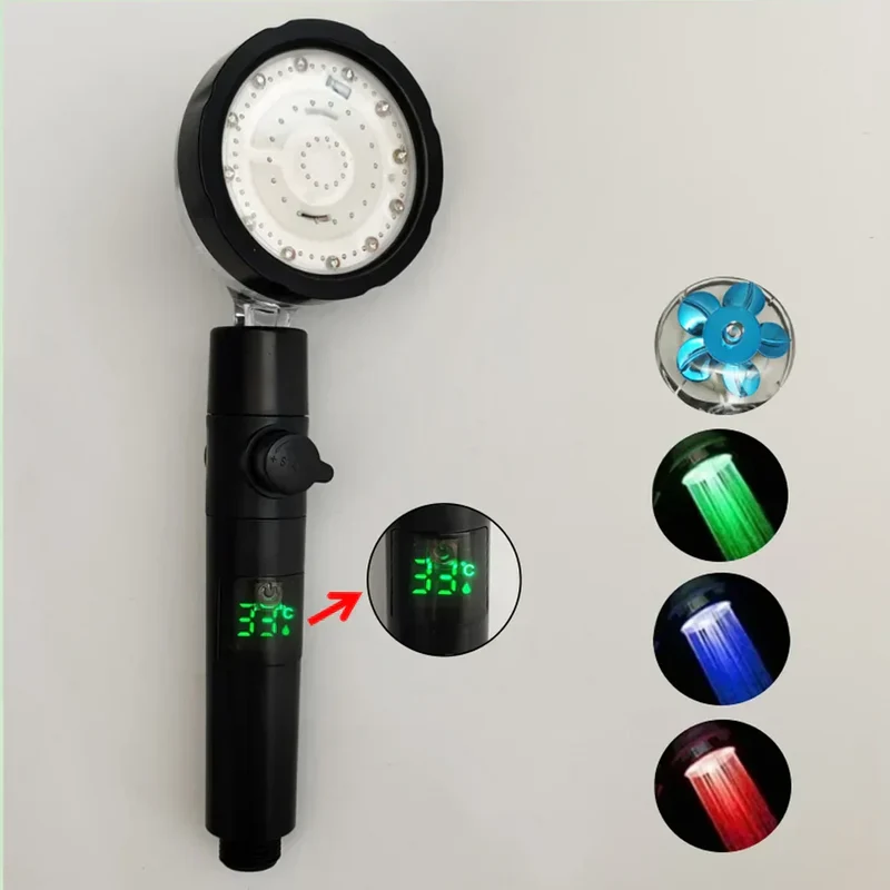 SaraGlow Douchekop – LED Temperatuur & Turbo Regendouche | Ymonde