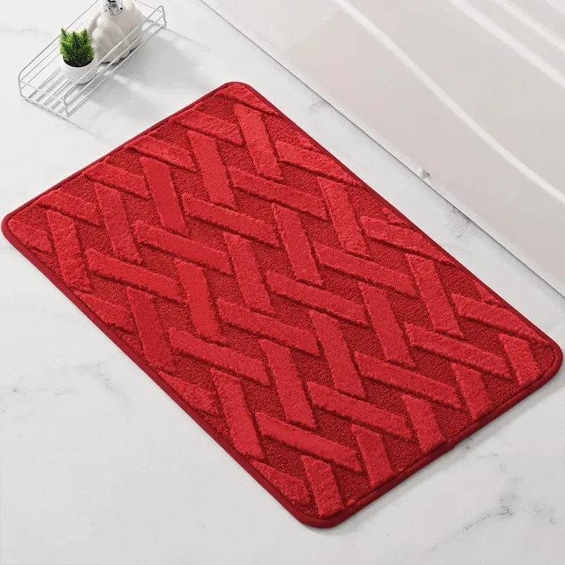 GeoLuxe Badmat – Geometrisch Design & Antislip Comfort | Ymonde
