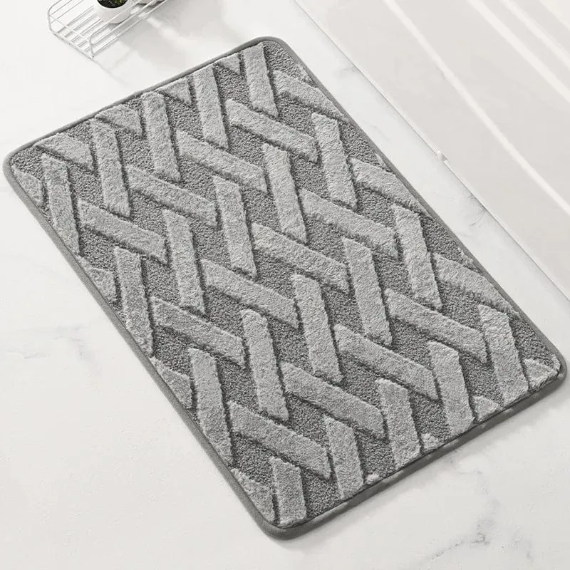 GeoLuxe Badmat – Geometrisch Design & Antislip Comfort | Ymonde