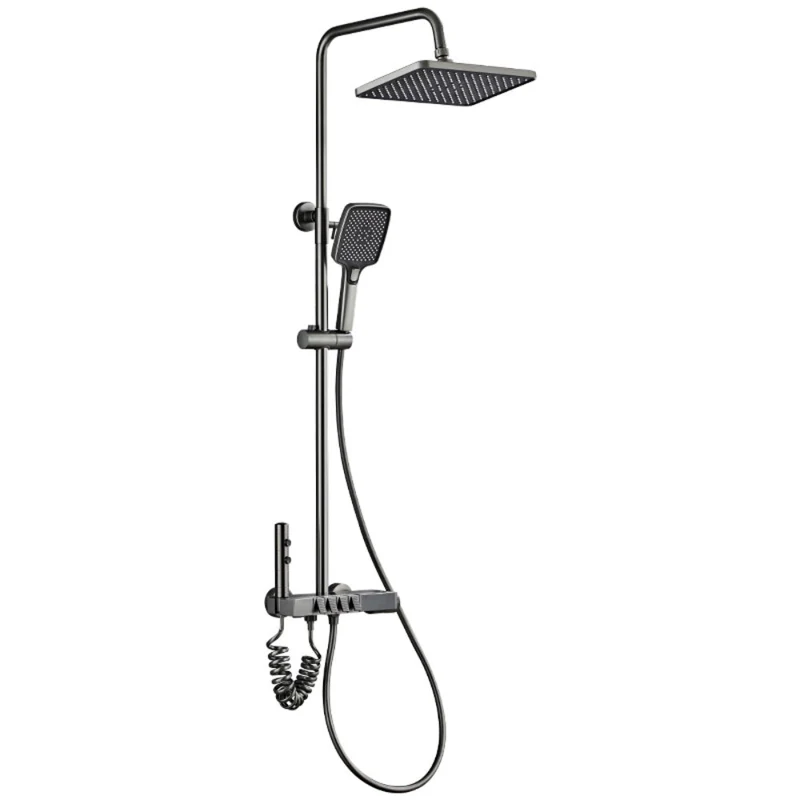 ZenithFlow Digitale Wellnessdouche - Thermostatische Opbouw Doucheset | Ymonde