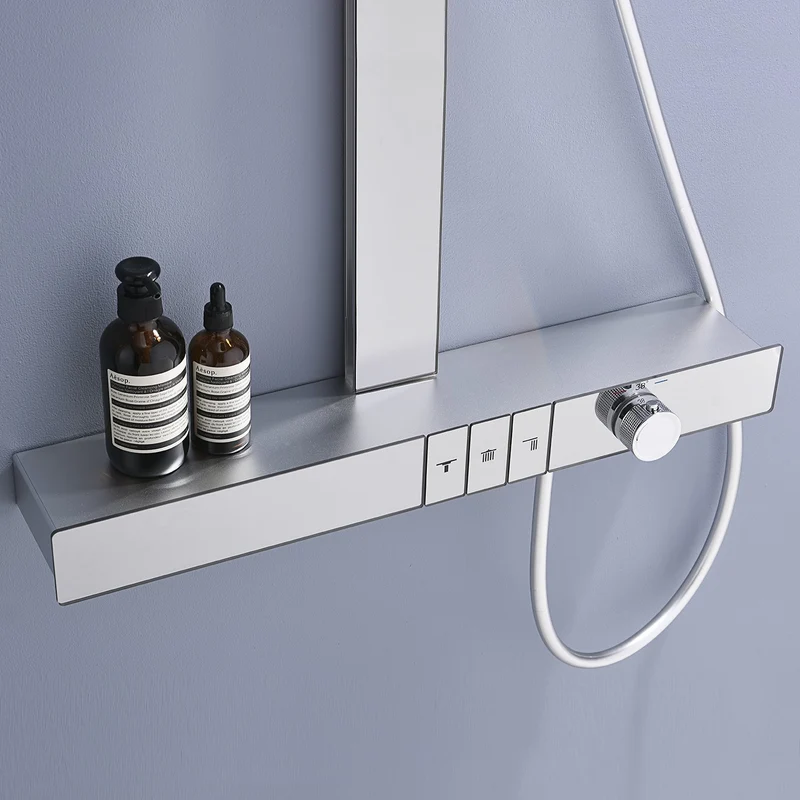 ChromeFlow Opbouw Regendouche - Thermostatische Doucheset Chroom | Ymonde