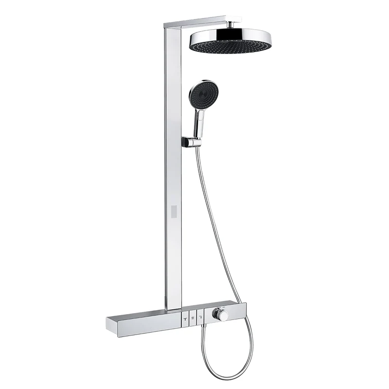 ChromeFlow Opbouw Regendouche - Thermostatische Doucheset Chroom | Ymonde