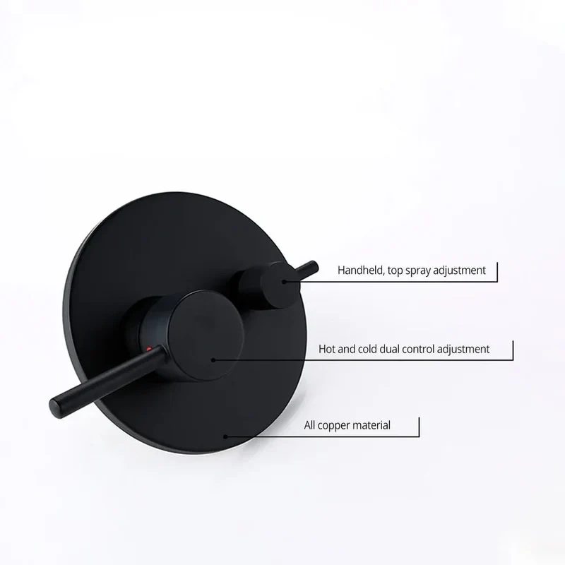 SkyRain Inbouw Regendouche - Plafondgemonteerde Thermostatische Doucheset | Ymonde