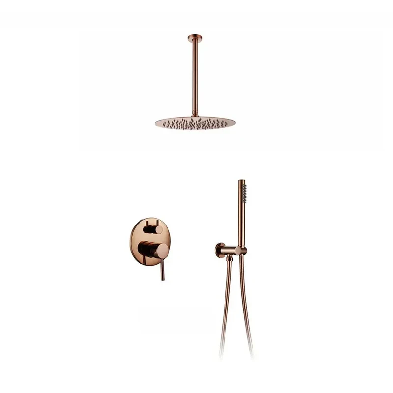 SkyRain Inbouw Regendouche - Plafondgemonteerde Thermostatische Doucheset | Ymonde