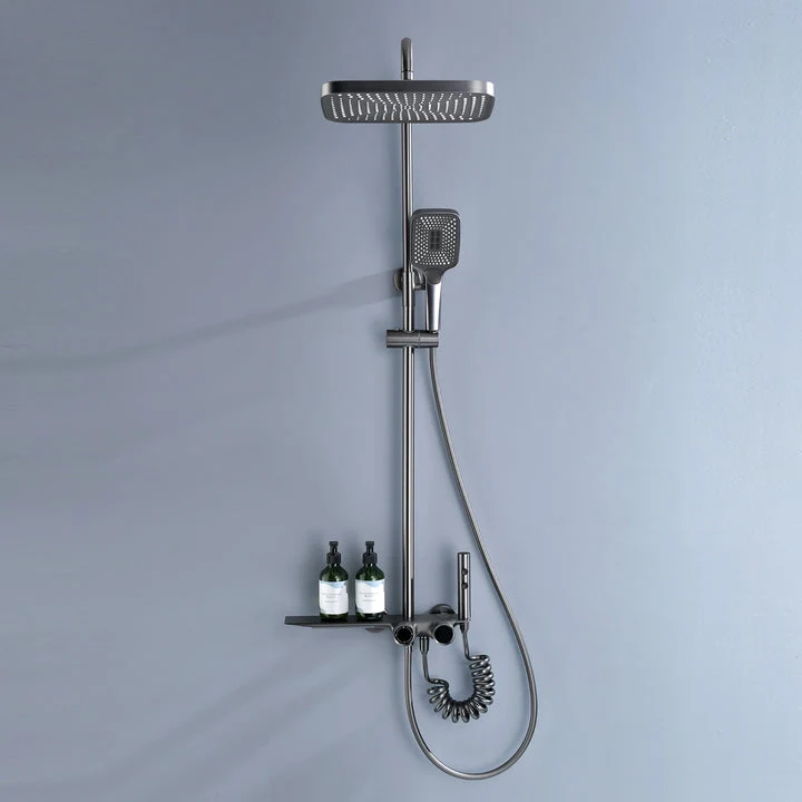 AquaLuxe 3-in-1 Doucheset - Inbouw Regendouche Metaalgrijs | Ymonde