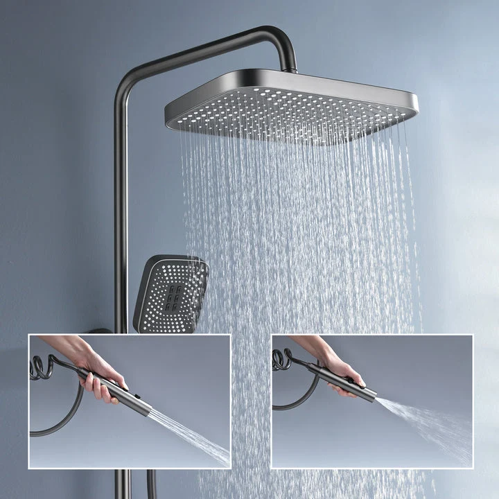 AquaLuxe 3-in-1 Doucheset - Inbouw Regendouche Metaalgrijs | Ymonde