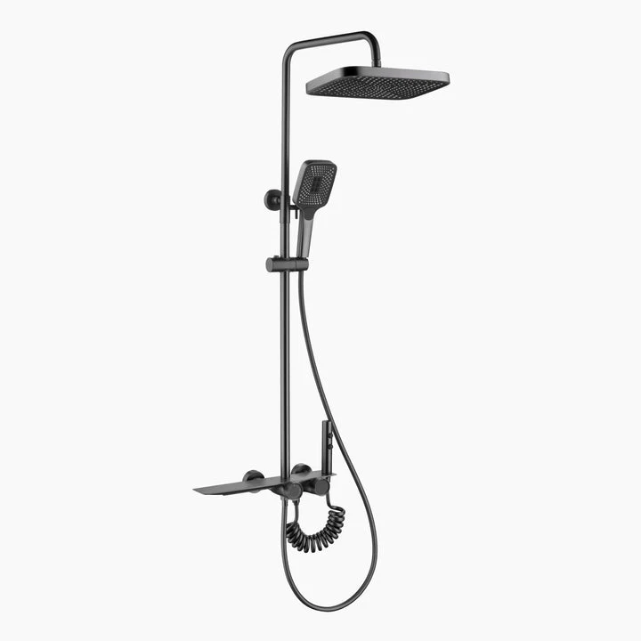 AquaLuxe 3-in-1 Doucheset - Inbouw Regendouche Metaalgrijs | Ymonde