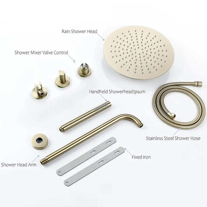 WallFlow Rain Shower Set - Thermostatische Inbouw Doucheset | Ymonde
