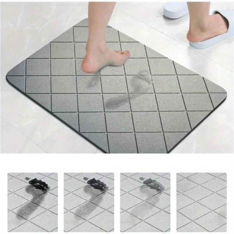 WaveSoft Badmat - Golven Patroon Antislip 50x80 CM | Ymonde