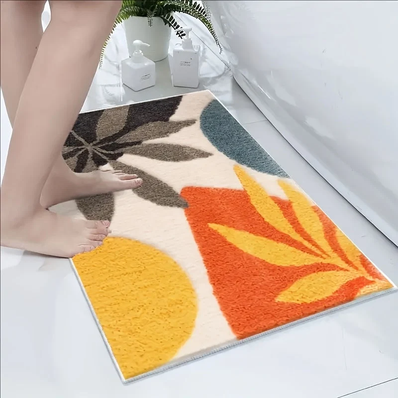 GeoSoft Badmat - Abstract Patroon Antislip | Ymonde