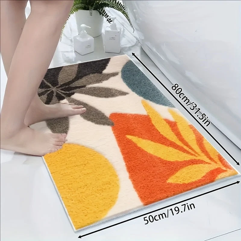 GeoSoft Badmat - Abstract Patroon Antislip | Ymonde