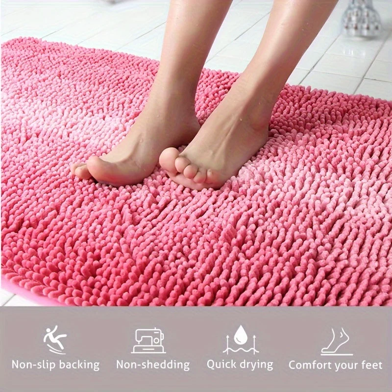 CloudStep Luxe Chenille Badmat – Ultra Zacht & Direct Droog Comfort | Ymonde