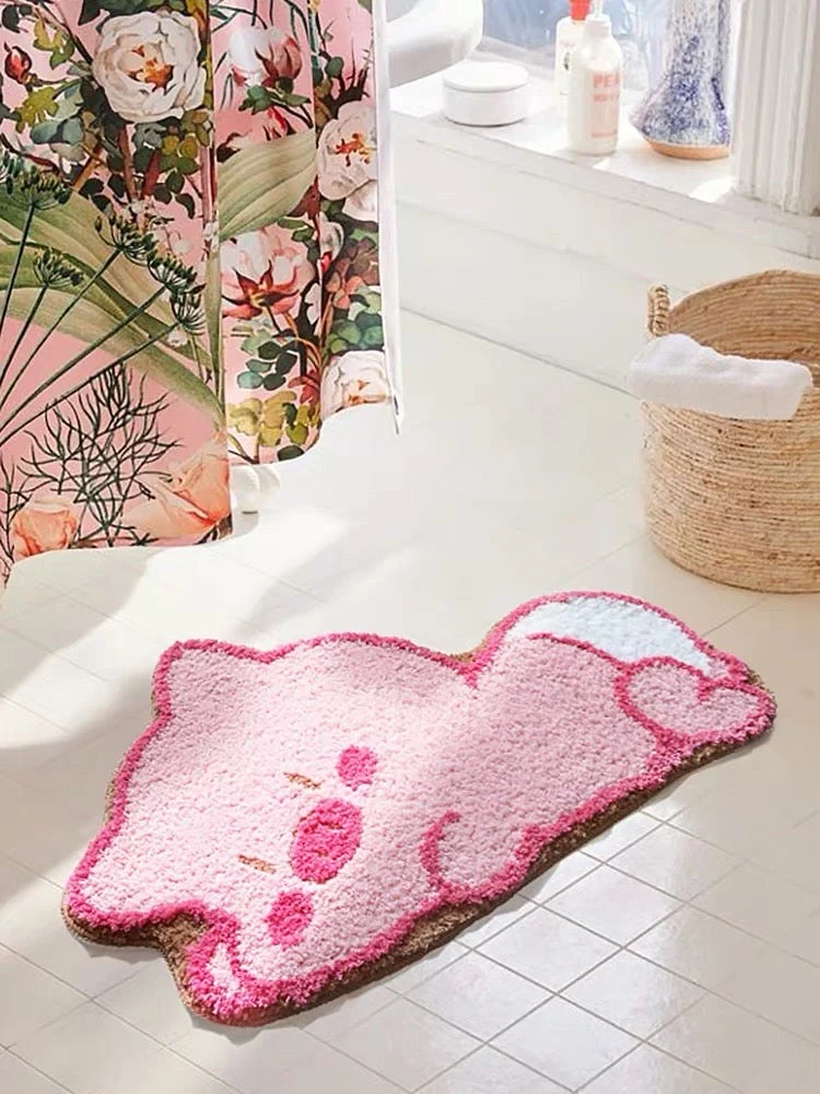 PiggySoft Badmat - Kawaii Varkentje Antislip Zacht | Ymonde