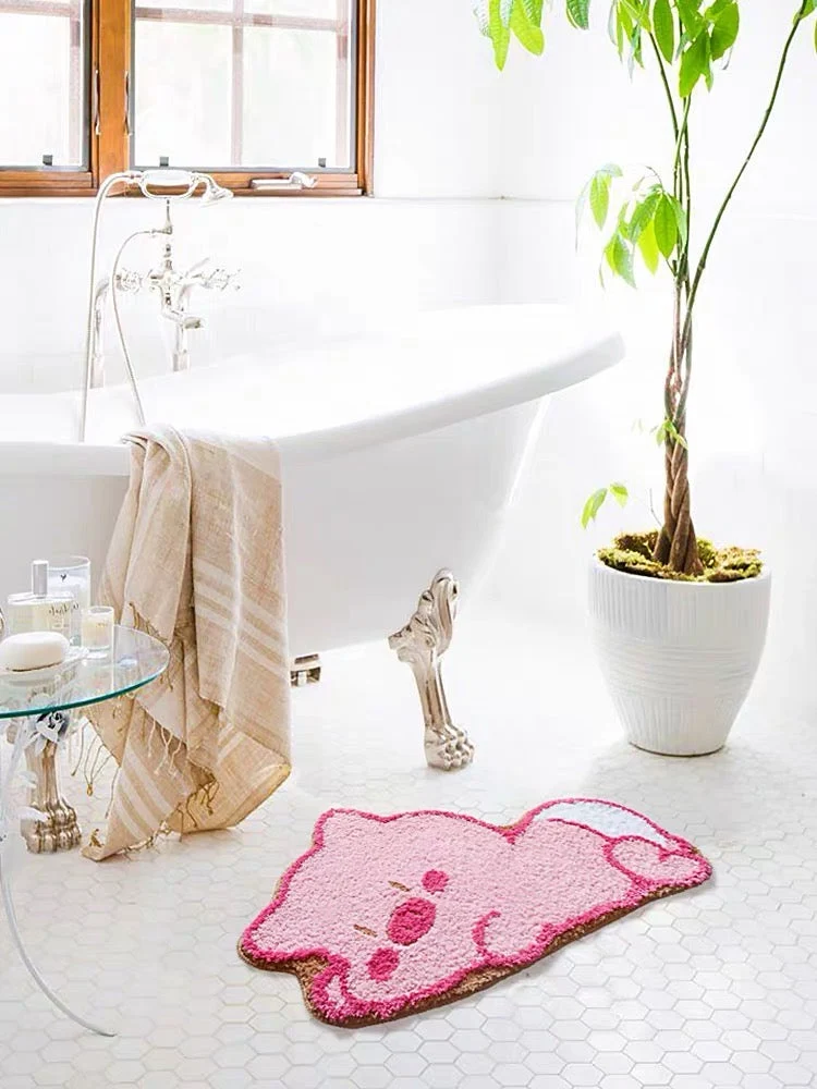 PiggySoft Badmat - Kawaii Varkentje Antislip Zacht | Ymonde