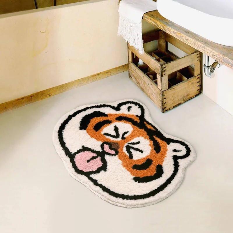 TigerSoft Badmat - Kawaii Tijger Antislip Zacht | Ymonde