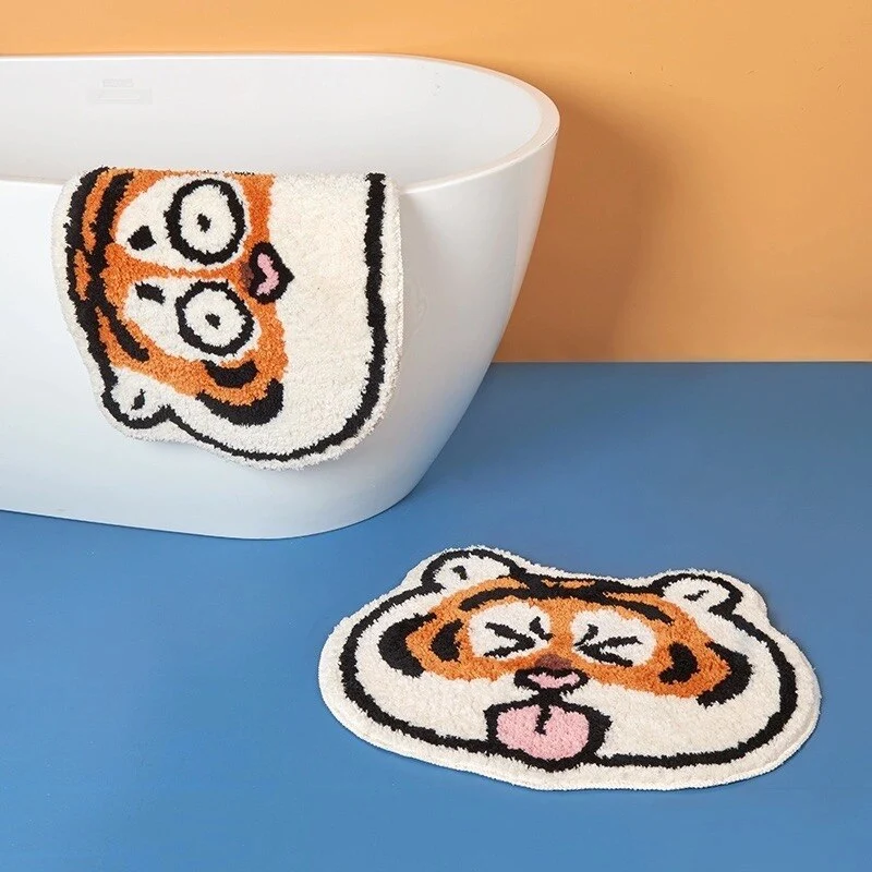 TigerSoft Badmat - Kawaii Tijger Antislip Zacht | Ymonde