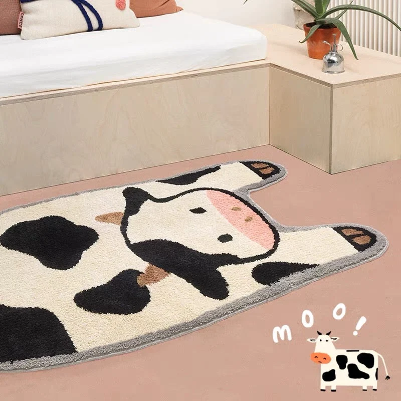 CowLuxe Badmat - Lange Koe Vorm Antislip 50x120 CM | Ymonde