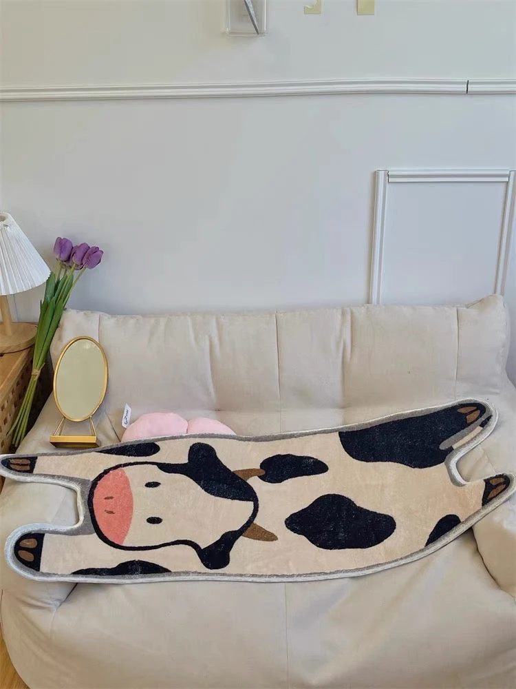 CowLuxe Badmat - Lange Koe Vorm Antislip 50x120 CM | Ymonde
