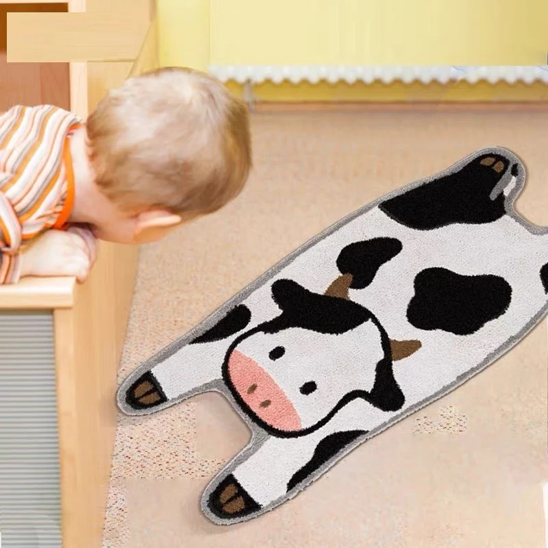 CowLuxe Badmat - Lange Koe Vorm Antislip 50x120 CM | Ymonde