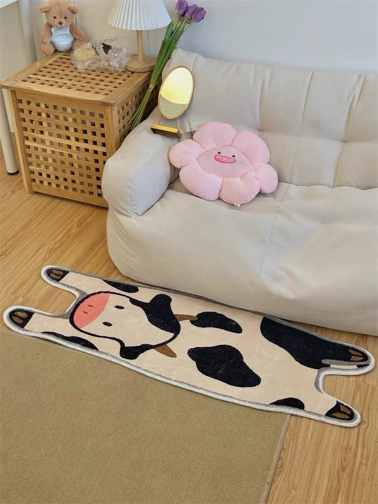 CowLuxe Badmat - Lange Koe Vorm Antislip 50x120 CM | Ymonde