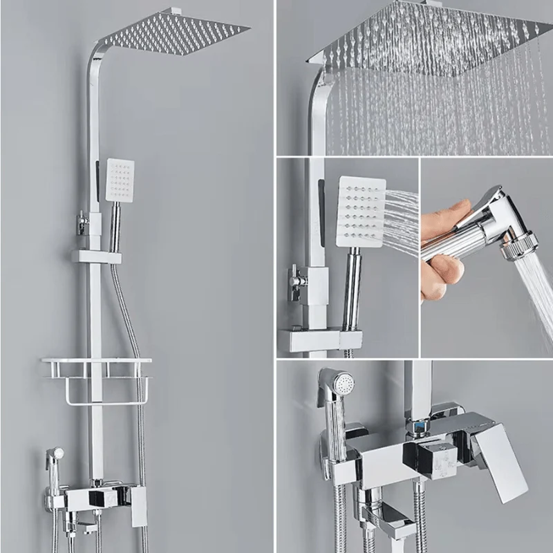 FlowLine Doucheset - Regendouche Thermostaat Sproeier | Ymonde