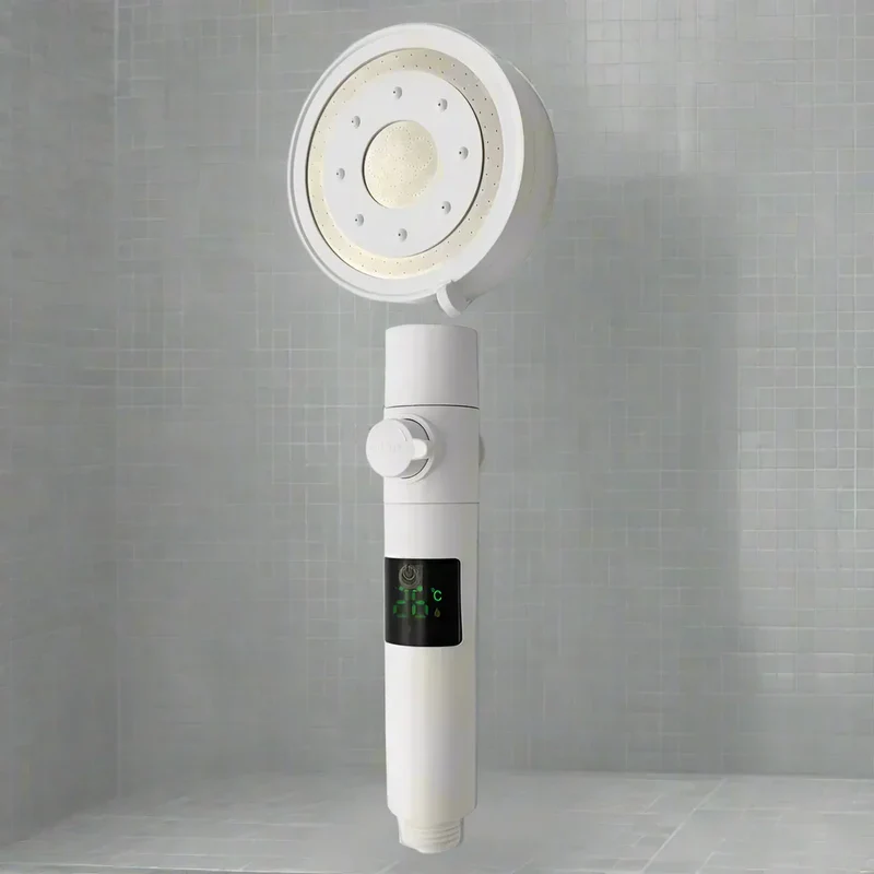 HydroTemp Douchekop - Digitaal Display 5 Standen Hoge Druk | Ymonde