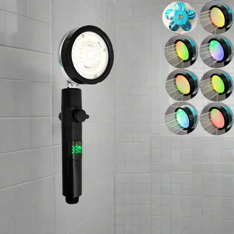 HydroTemp Douchekop - Digitaal Display 5 Standen Hoge Druk | Ymonde