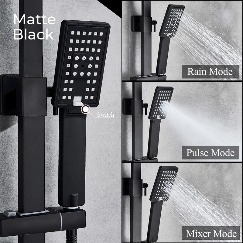 NordicRain Doucheset - Regendouche Handdouche Modern | Ymonde