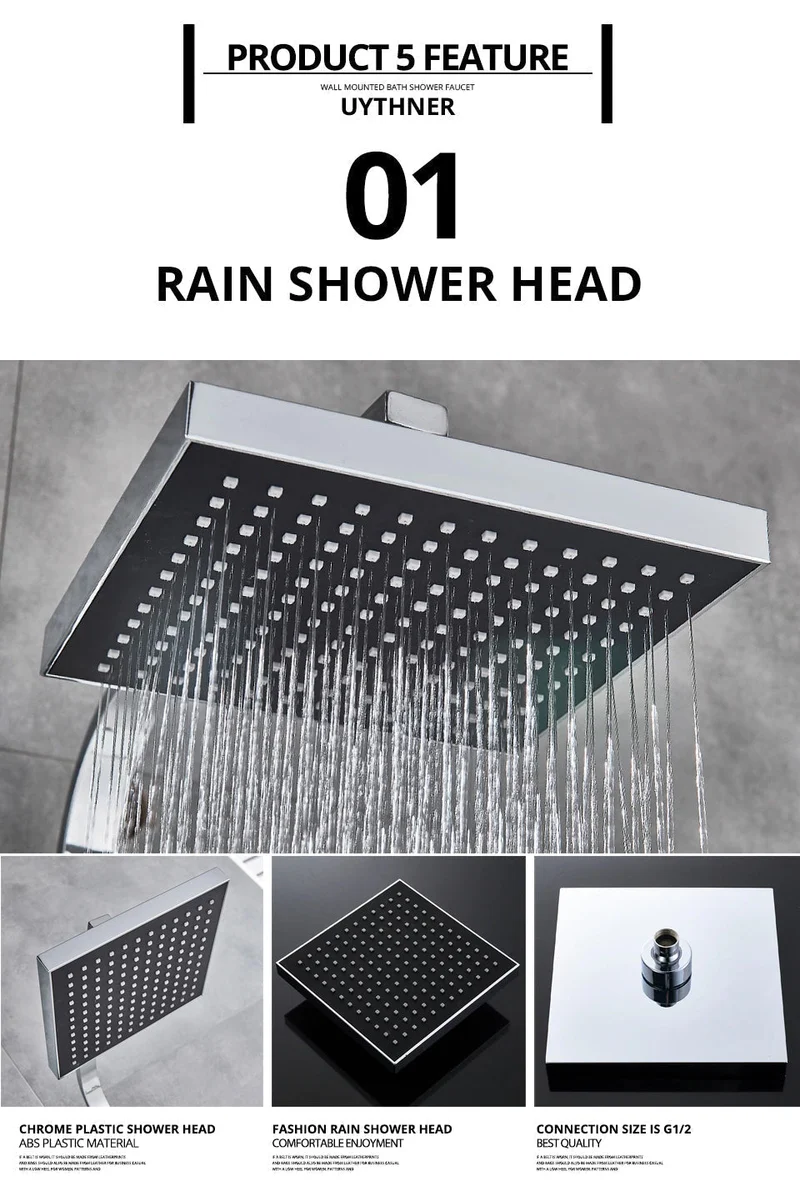 NordicRain Doucheset - Regendouche Handdouche Modern | Ymonde