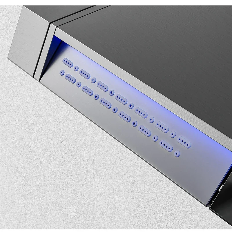 AquaSense Doucheset - Grijze Smart Regendouche Digitaal Display | Ymonde