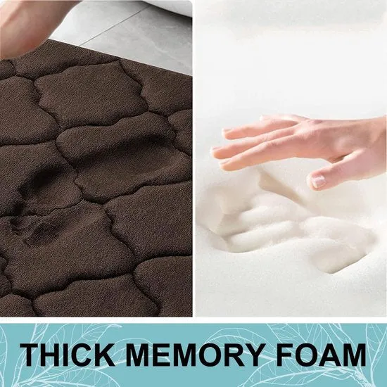 Chestnut Comfort Badmat - Traagschuim Microvezel 40x60 | Ymonde