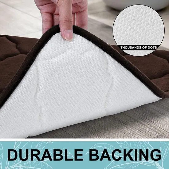 Chestnut Comfort Badmat - Traagschuim Microvezel 40x60 | Ymonde
