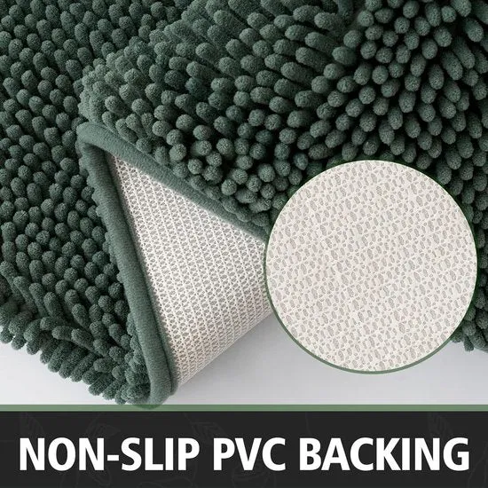 Forest Luxe Badmat - Antislip Microvezel 50x80 Mosgroen | Ymonde