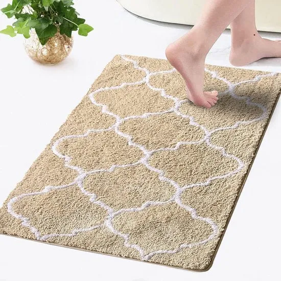 Sahara Luxe Badmat - Antislip Microvezel 50x80 Beige | Ymonde